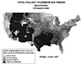 Plumbbob Boltzmann nuclear fallout map