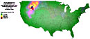 Xenon-133 deposition from shot How using a gradient map.