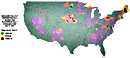 Fallout pattern from shot Buster Charlie, Nov 3, 1951.