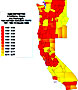 Deposition of radioactive cobalt-60 in California, Oregon and Washington states from nuclear tests at the Nevada Test Site from 1951 through 1962.