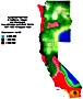 Deposition of radioactive gold-198 (Au198) in California, Oregon and Washington from nuclear tests at the Nevada Test Site, 1951-1962.