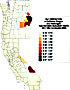 Beryllium 7 deposition in California, Oregon and Washington from nuclear tests at the Nevada Test Site, 1951-1962.