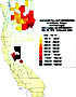 Nuclear fallout in California, Oregon and Washington from underground nuclear test Baneberry, December 18, 1970.