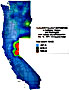 Nuclear fallout in California, Oregon and Washington from underground nuclear test Baneberry, December 18, 1970.