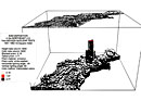 Deposition of radioactive bromine (Br82) in the Northeastern United States, 1951-1962 (box prism map)