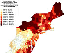 Nuclear fallout in the Northeastern United States from test series Buster-Jangle, Oct 22-Nov 29, 1951.