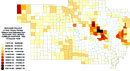 Fallout in the Midwest from the Tumbler-Snapper test series.